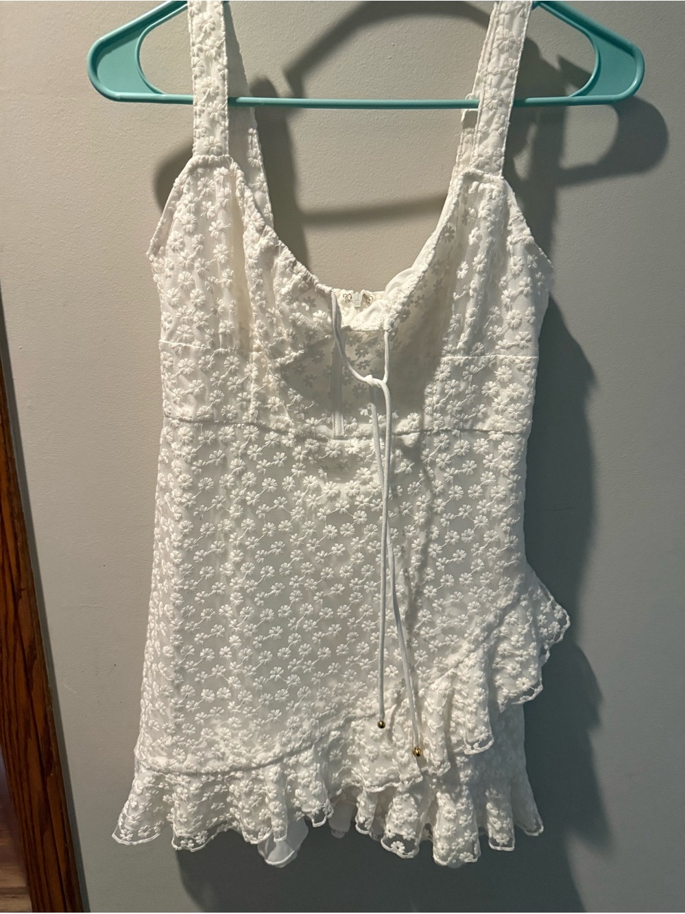 Mustard Seed White Eyelet Ruffle Sundress